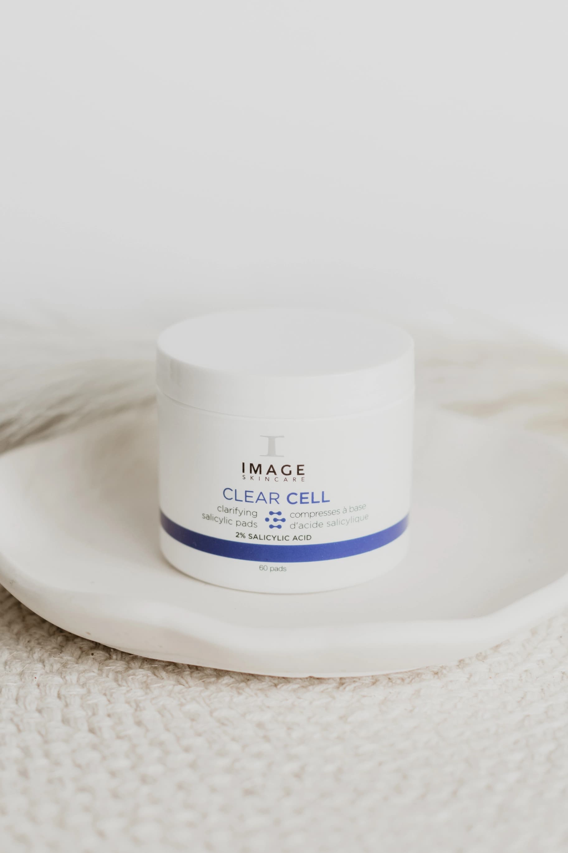 Pot de compresses purifiantes Clear Cell d'Image Skincare à l'acide salicylique 2%