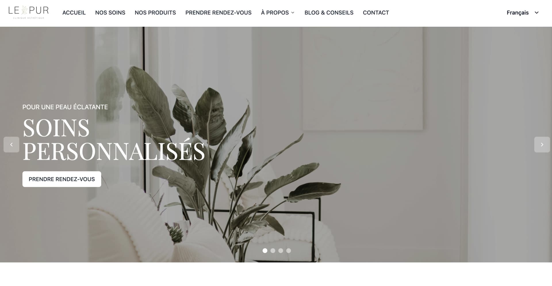 Nouveau site web de la Clinique Le Pur